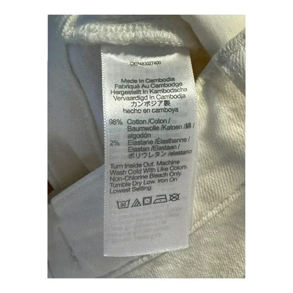 NEW Madewell Size‎ 00 (23) Tile White The Perfect Vintage Jean NWT - Picture 9 of 9